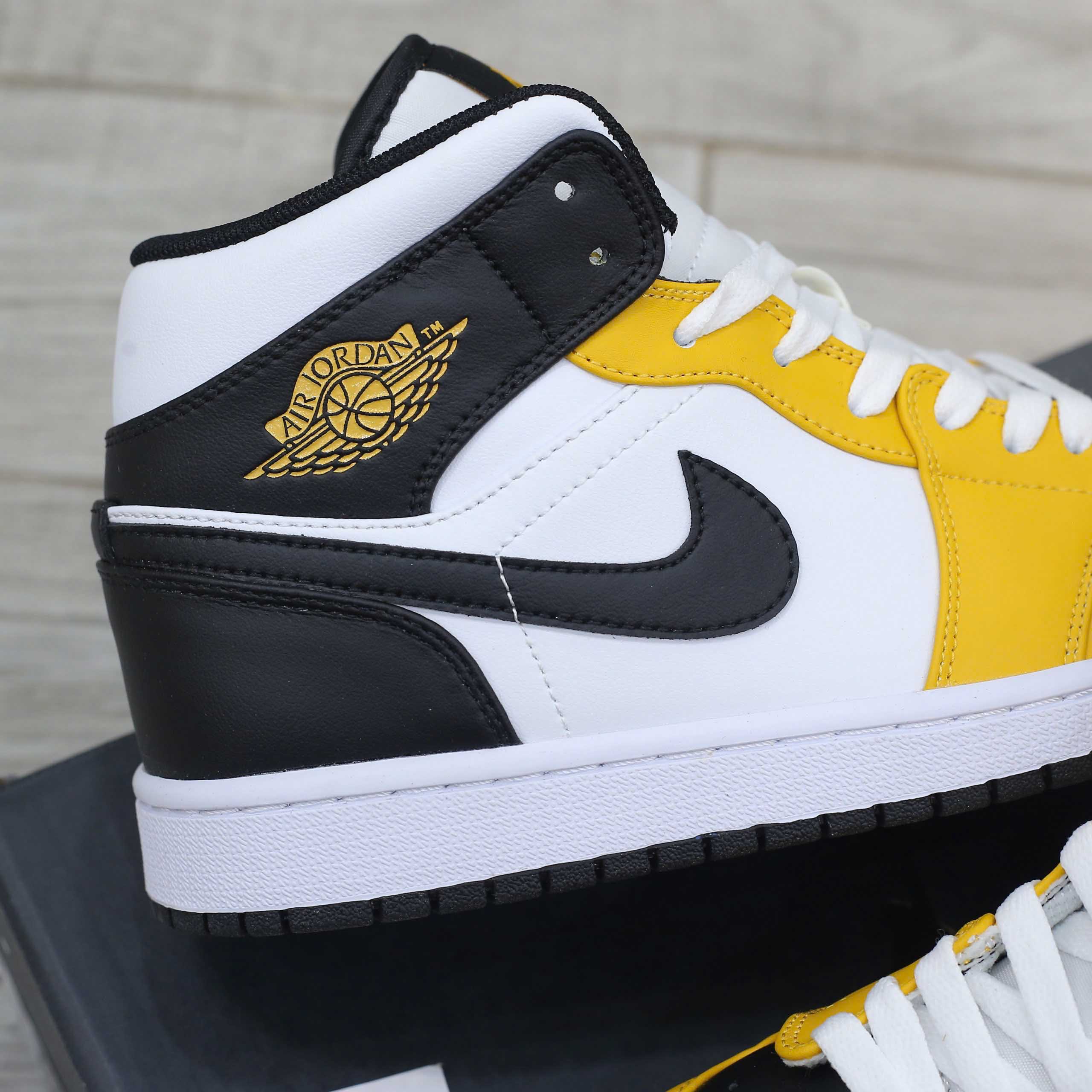 Giày Nike Air Jordan 1 Mid ‘Yellow Ochre’ Best Quality