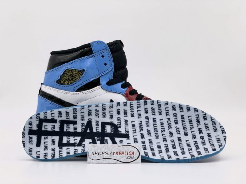 lót giày nike Air Jordan 1 High Fearless UNC Chicago Rep 1:1