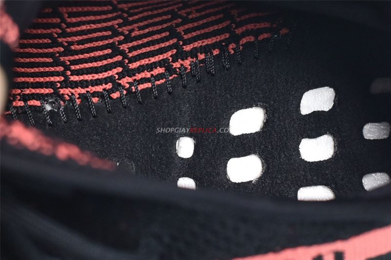 đế khâu Giày Adidas Yeezy 350 V2 ‘Core Black Red’ đen rep 1:1
