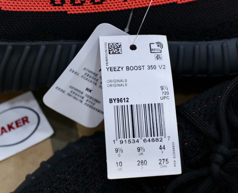adidas Yeezy boost 350 V2 ‘Core Black Red’ đen rep 1:1