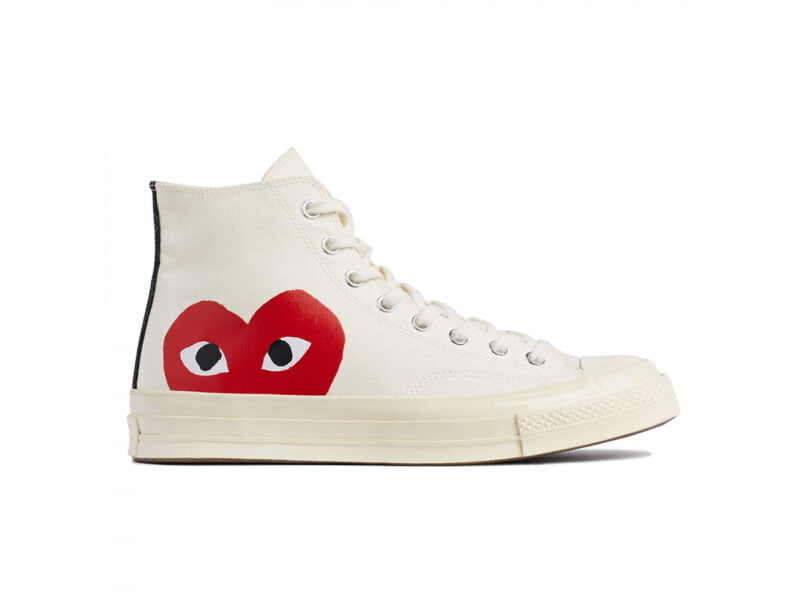 giày converse tim trang cao replica
