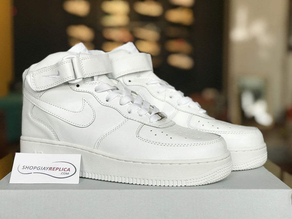 Nike Air Force 1 cao cổ trắng rep 1:1 - Roll Sneaker