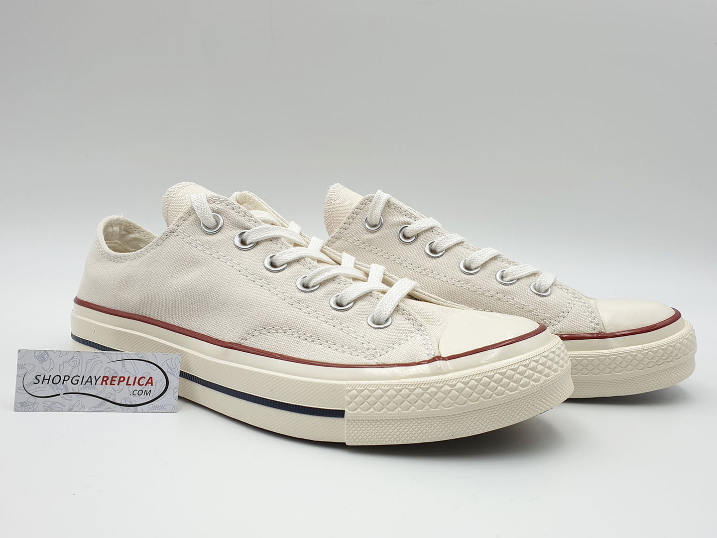 Giày Converse 1970s Kem Thấp Cổ Nam Nữ Rep 1:1-Cream Low White