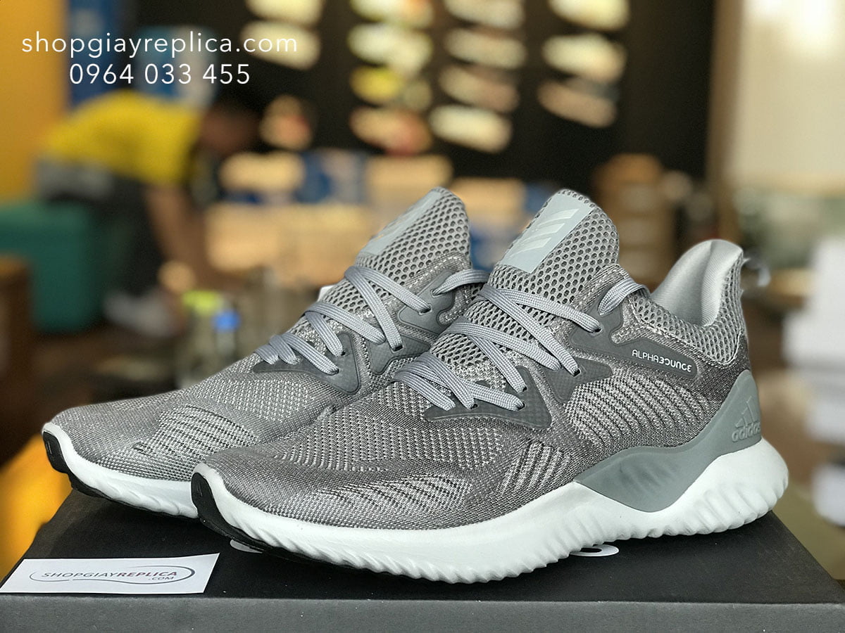 giày adidas alphabounce full grey replica