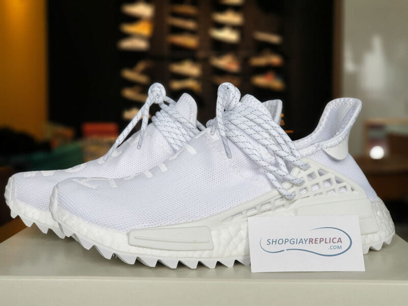 giày adidas nmd human race cream white replica