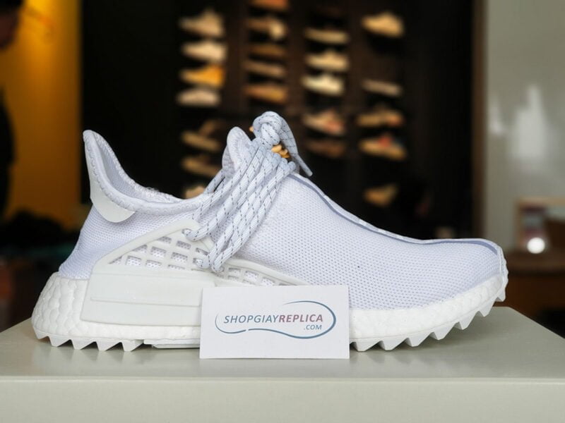 giày adidas nmd human race cream white replica