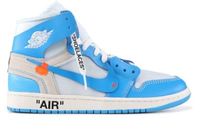 giày nike air jordan 1 off white blue replica