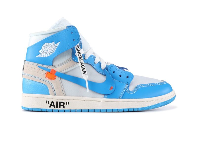 giày nike air jordan 1 off white blue replica