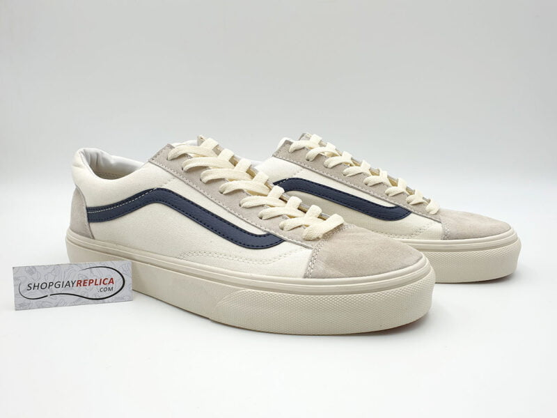 giày vans old skool trang soc xanh replica
