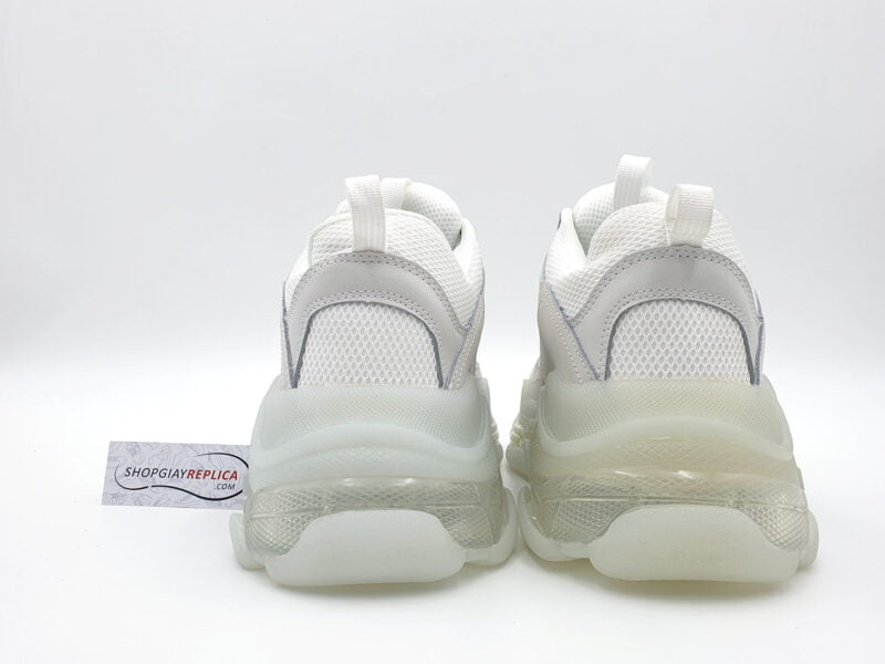 giày balenciaga triple s clear sole white replica