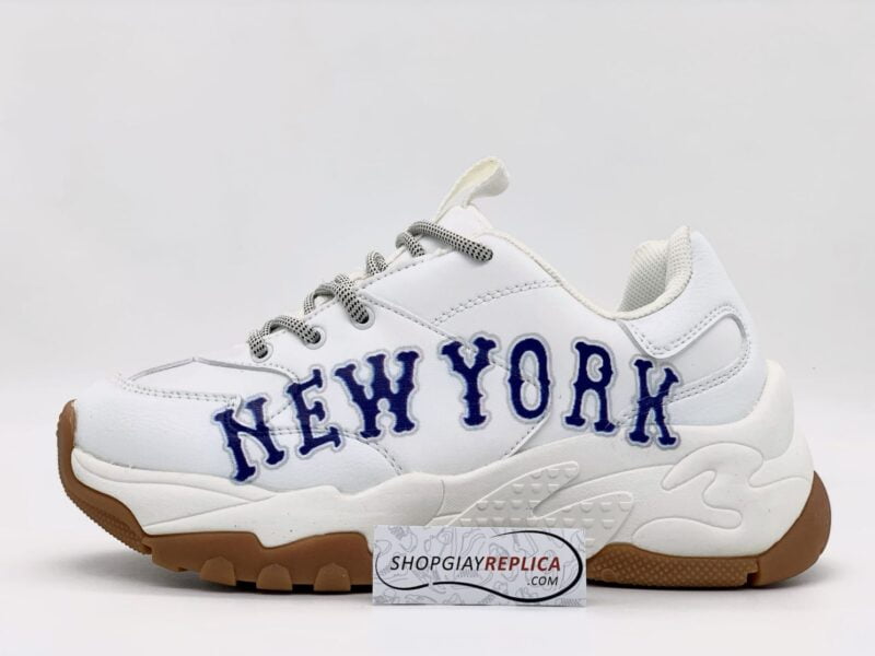 giày MLB New York trắng chữ xanh rep1:1