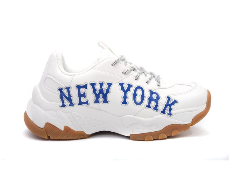 Giày MLB New York trắng chữ xanh replica