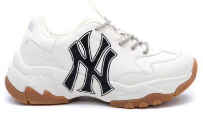 Sneaker MLB NY trắng chữ đen