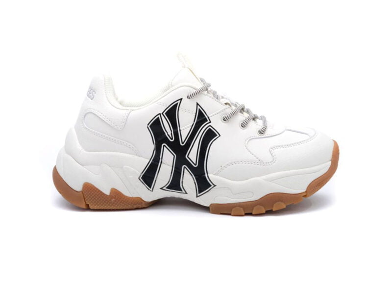 Sneaker MLB NY trắng chữ đen