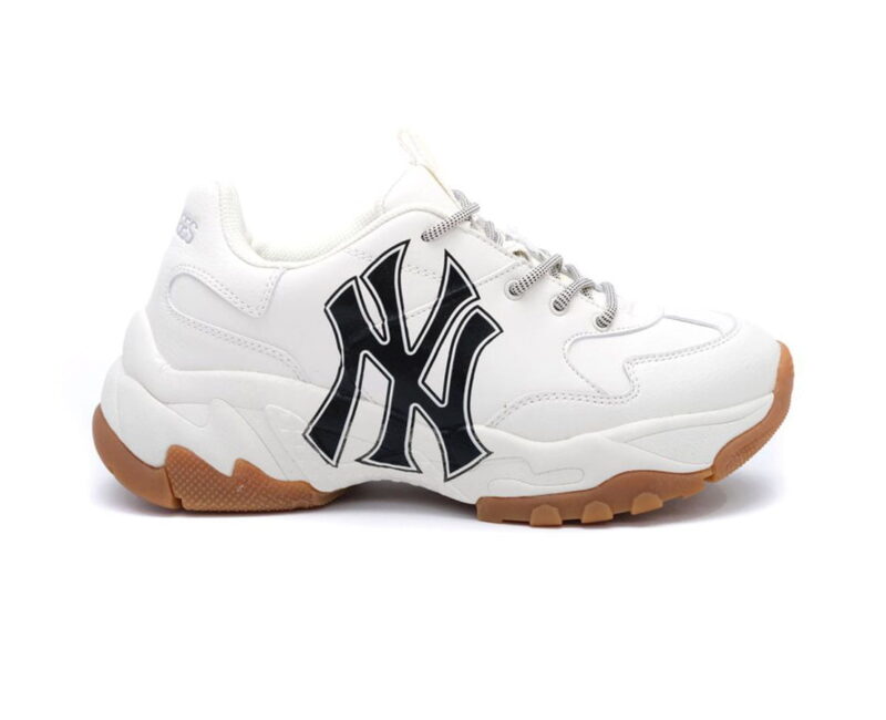 Sneaker MLB NY trắng chữ đen