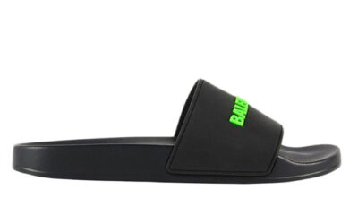 Dép Balenciaga Pool Slide Black Fluo Green Replica