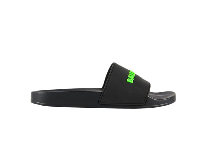 Dép Balenciaga Pool Slide Black Fluo Green Replica