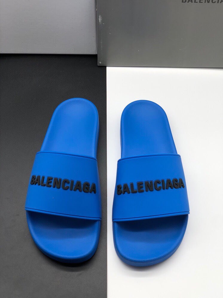 Dép Balenciaga Pool Slide Blue Replica