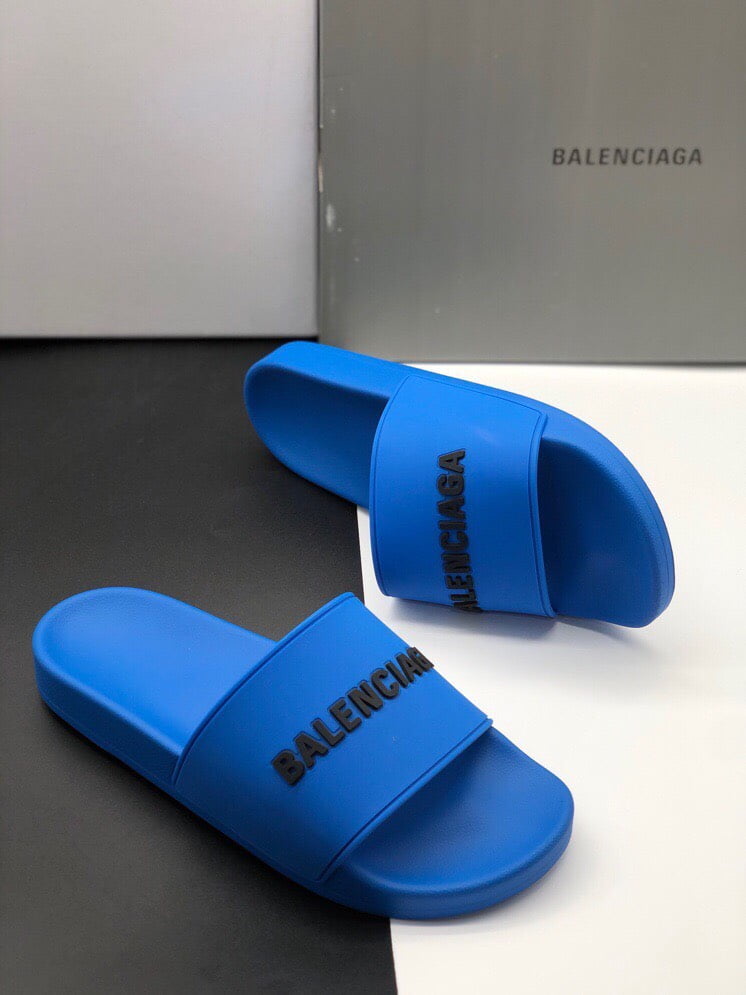 Dép Balenciaga Pool Slide Blue Replica