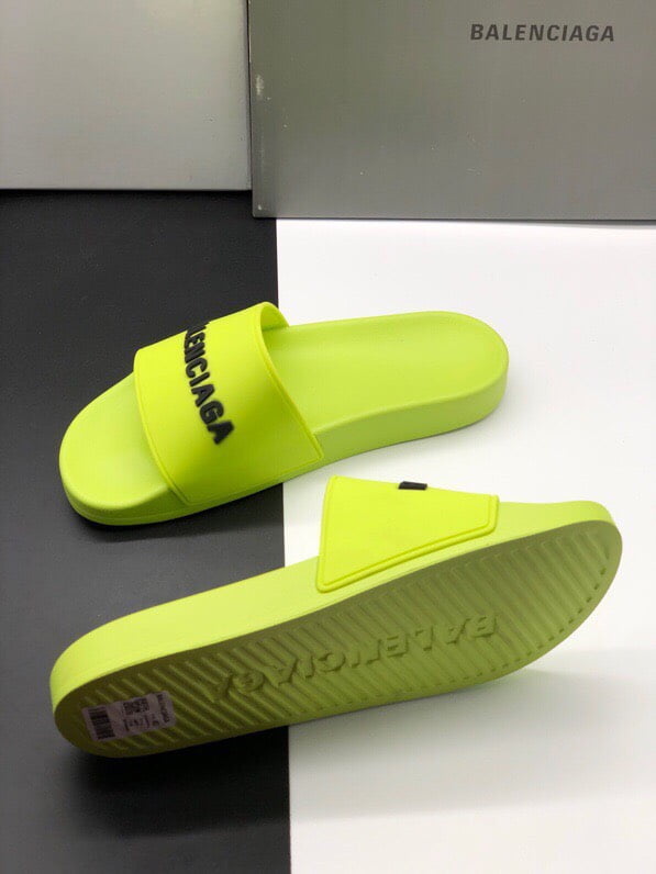 Dép Balenciaga Pool Slide Lime Replica