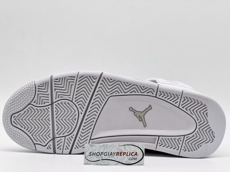 Giày Nike Air Jordan 4 Retro Pure Money (full trắng) replica