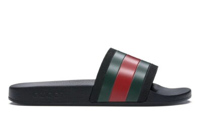 Dép Gucci Rubber Slides Red Green