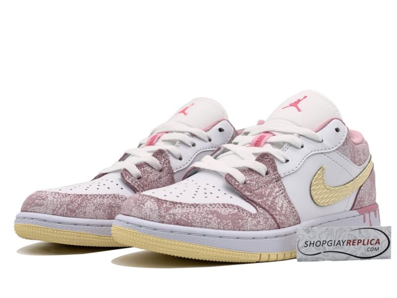 Giày Nike Air Jordan 1 Low Paint Drip rep 1:1