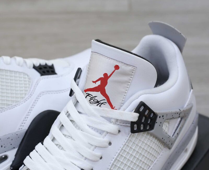 Giày Nike Air Jordan 4 Retro White Cement Rep 11