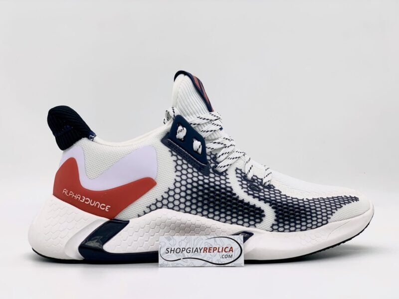 Adidas alphabounce instinc M trắng đỏ rep 11