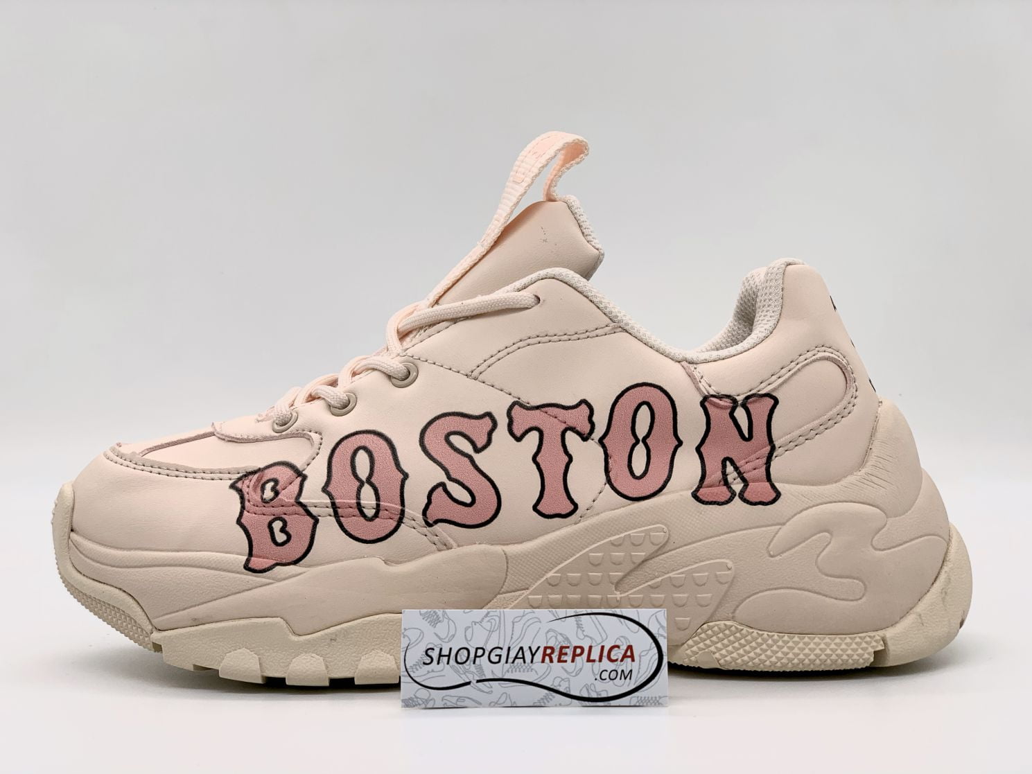 Giày Mlb Boston hồng nữ chuẩn replica 11 tại Shopgiayreplicacom