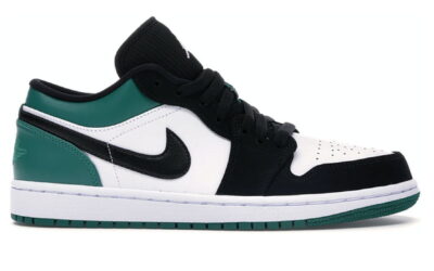 Giày Nike Air Jordan 1 Low White Black Mystic Green replica