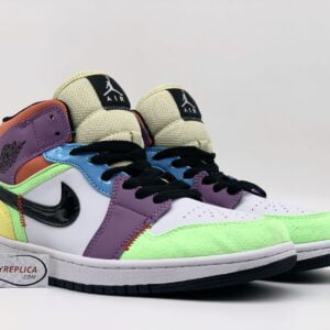 giÃ y Nike Jordan 1 Mid SE Multi Color Replica