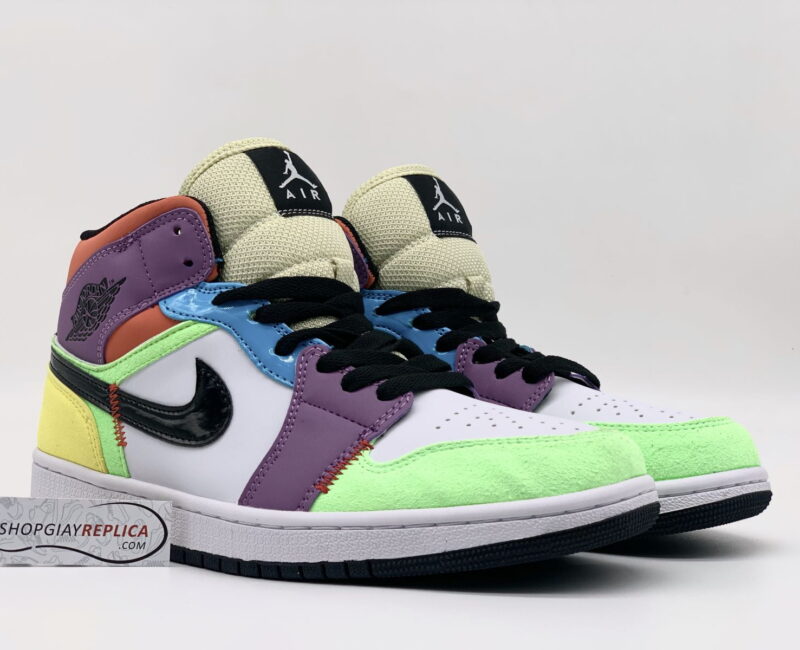 giày Nike Jordan 1 Mid SE Multi Color Replica