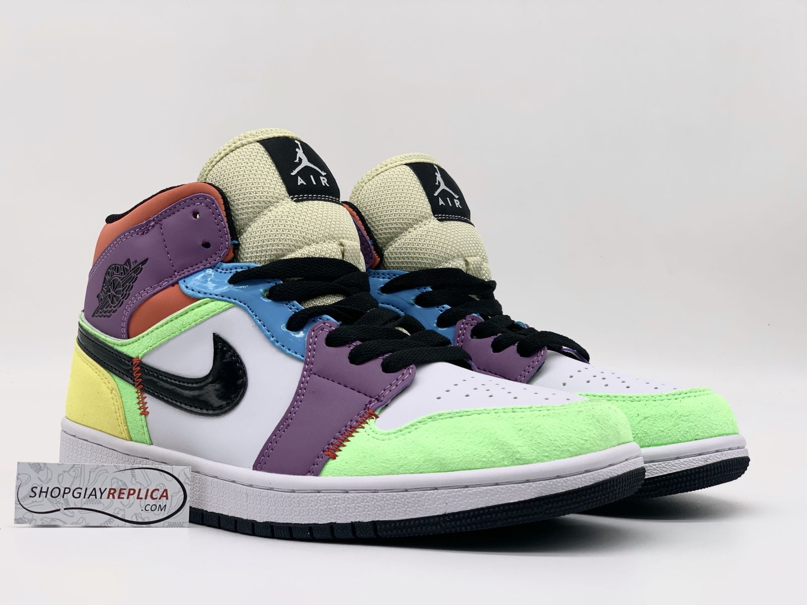 giày Nike Jordan 1 Mid SE Multi Color Replica