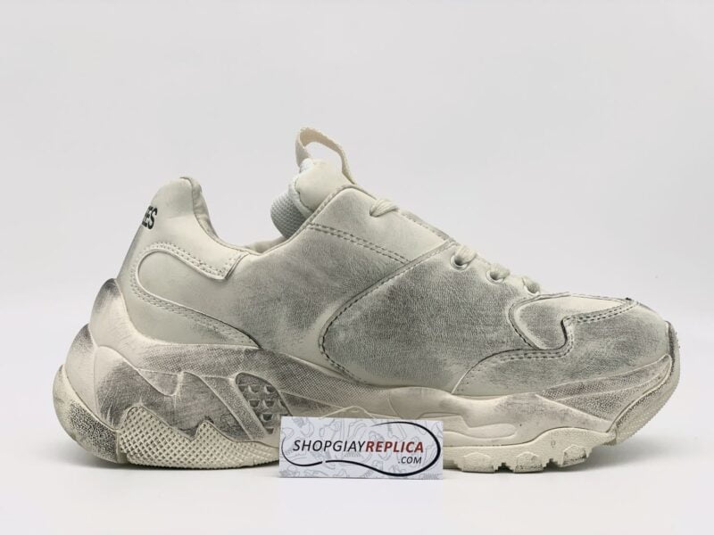 giày MLB NY chữ đen Dirty
