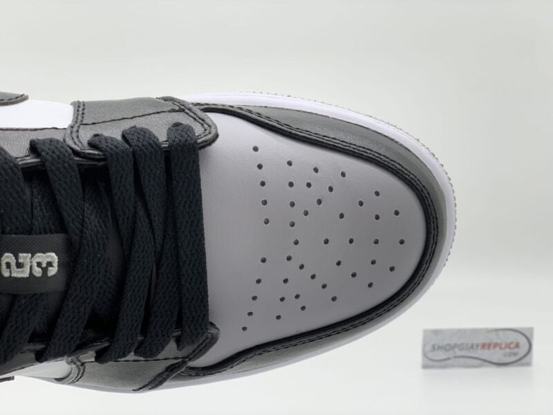 Upper Nike Air Jordan 1 Low Atmosphere Grey Toe