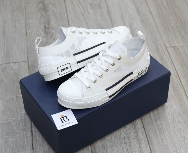 Giày Dior B23 Low Top White Dior Oblique Best Quality