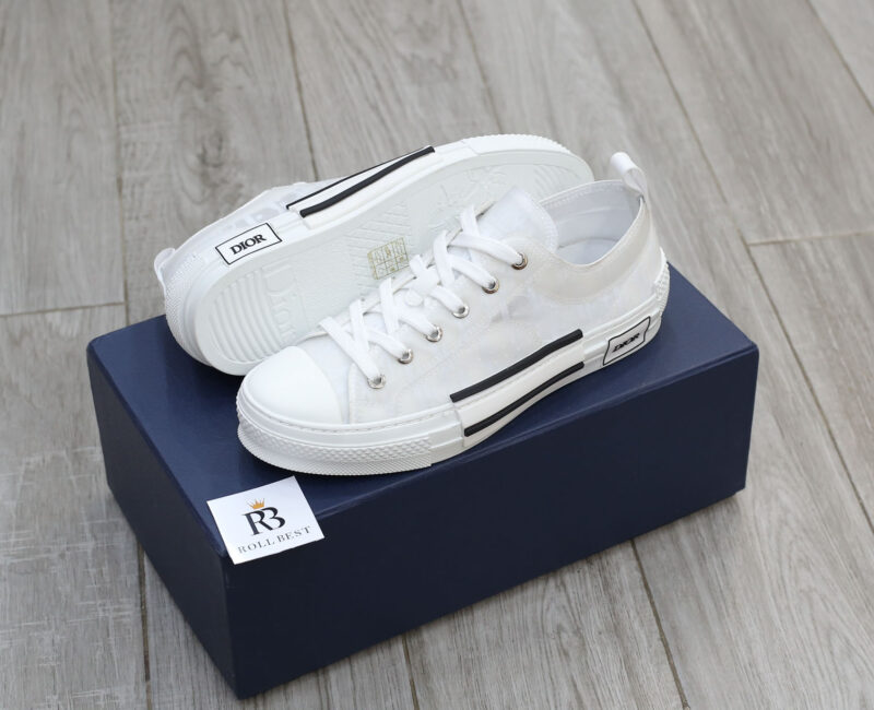 Giày Dior B23 Low Top White Dior Oblique Best Quality