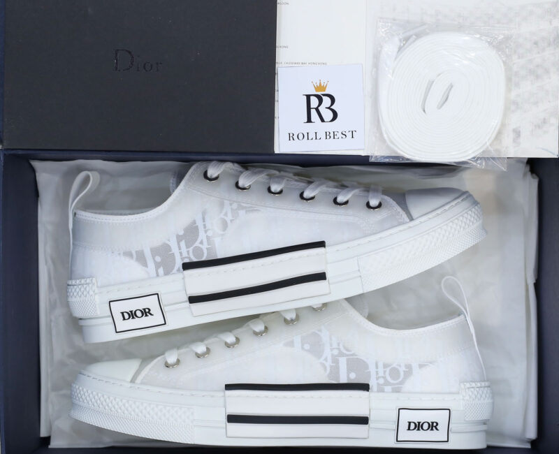 Giày Dior B23 Low Top White Dior Oblique Best Quality