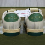 Gucci Screener Leather Green White Like Auth