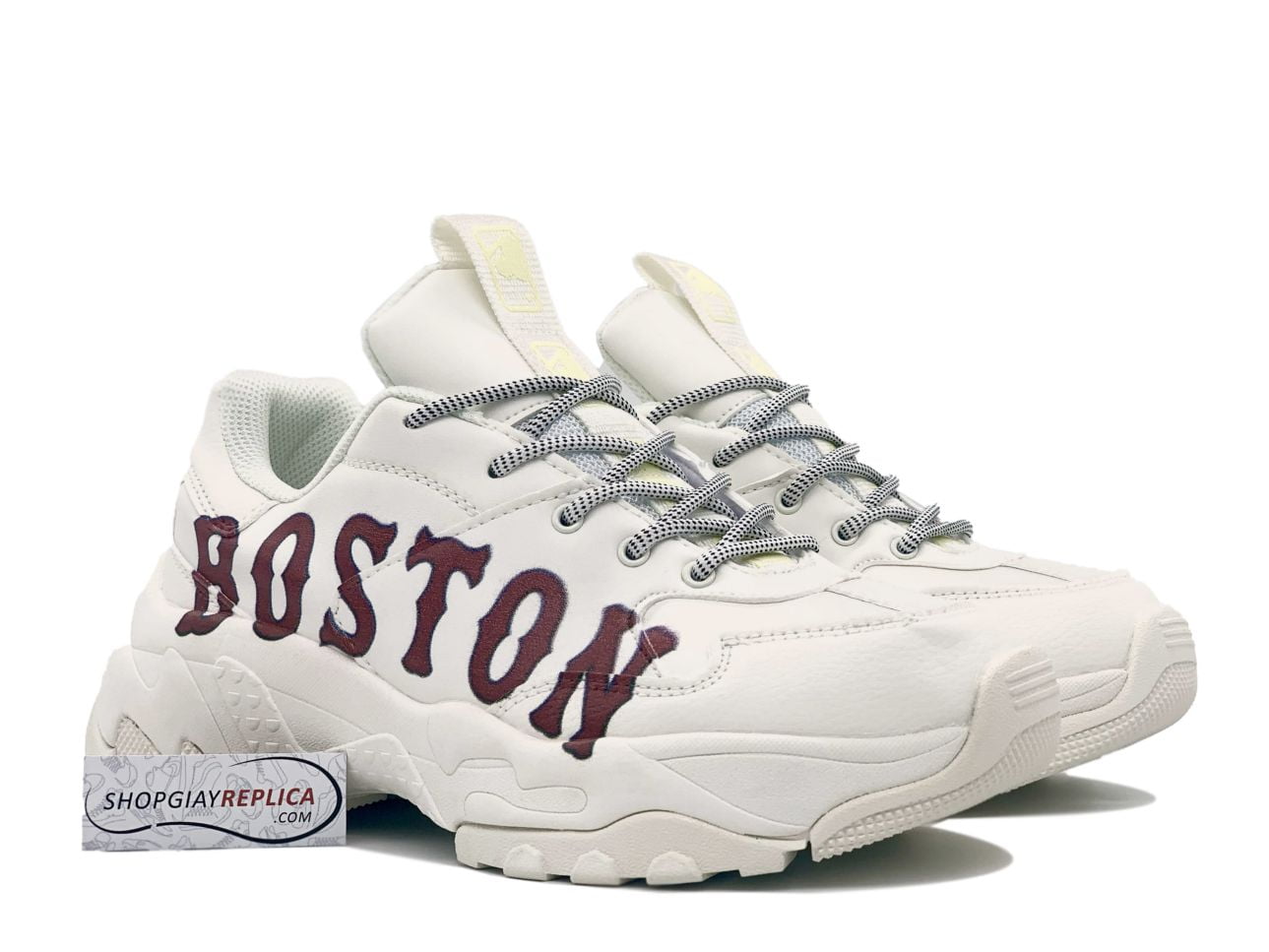 Giày chính hãng MLB White Boston Steve Store
