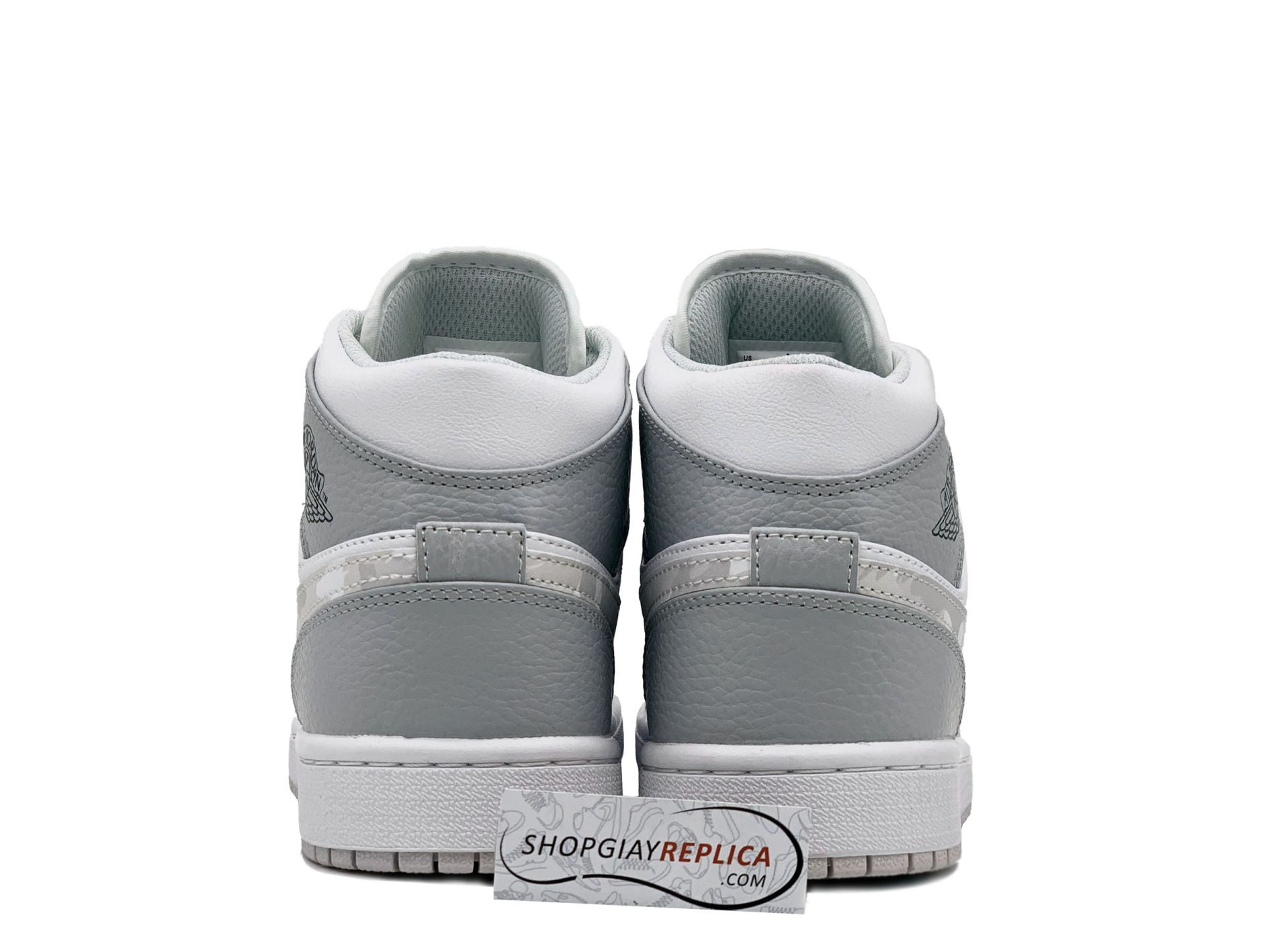 Giay Nike Air Jordan 1 Mid Grey Camo