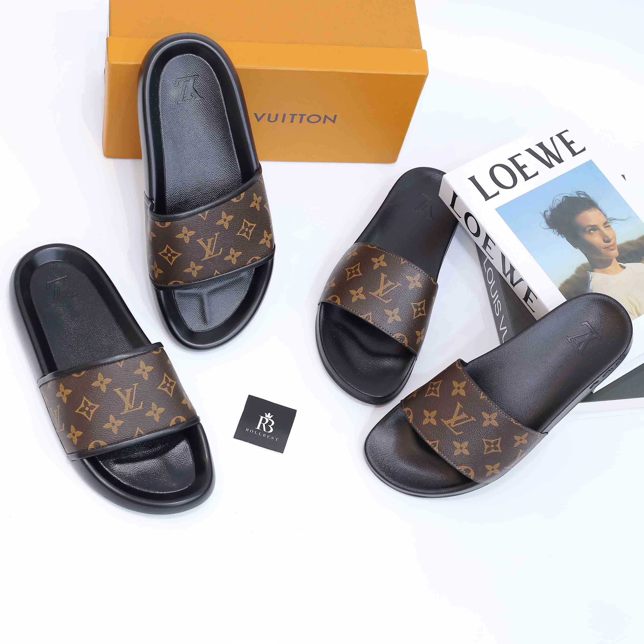 Dép Louis Vuitton Waterfront Mule Monogram Best Quality