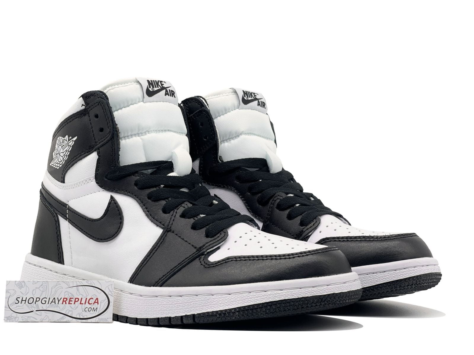 Giày Nike Air Jordan 1 High Black White Rep 1:1 - Shop giày Replica