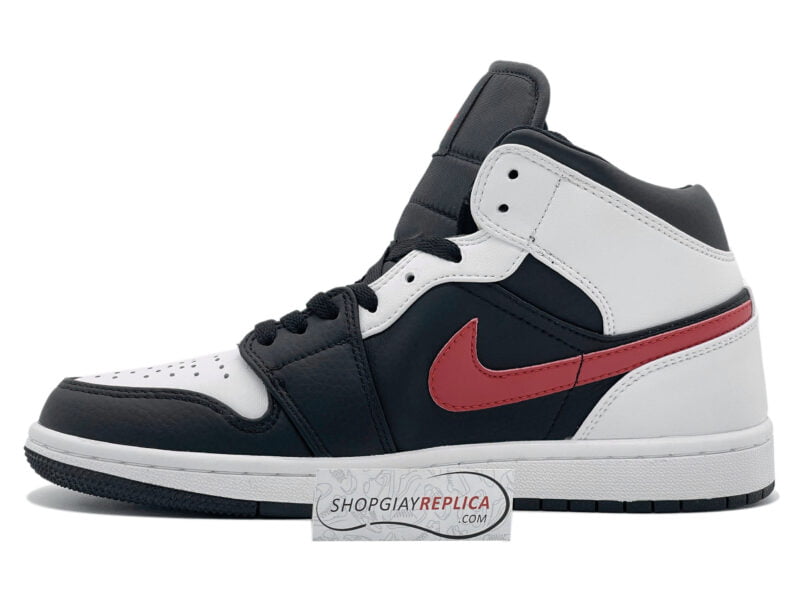 Nike Air Jordan 1 Mid Black Chile Red White