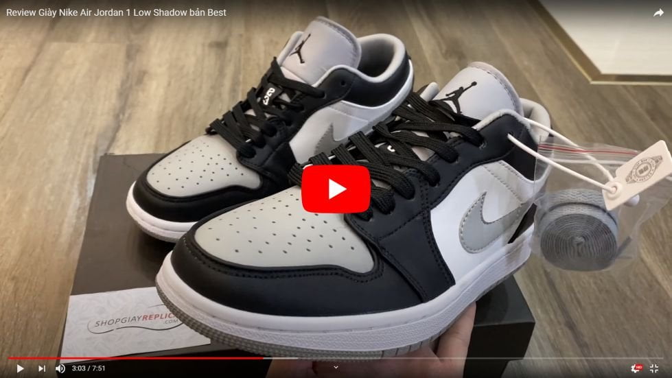 Video Giày Nike Air Jordan 1 Low Shadow