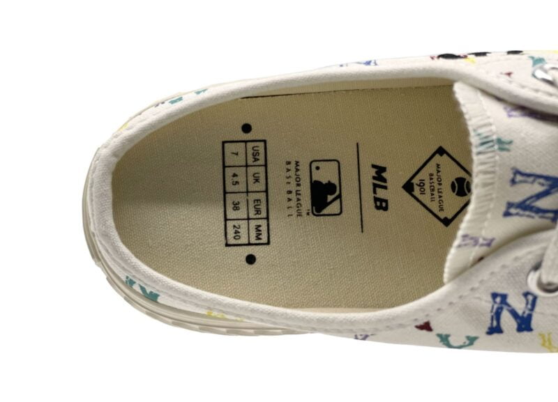 mlb mule monogram white