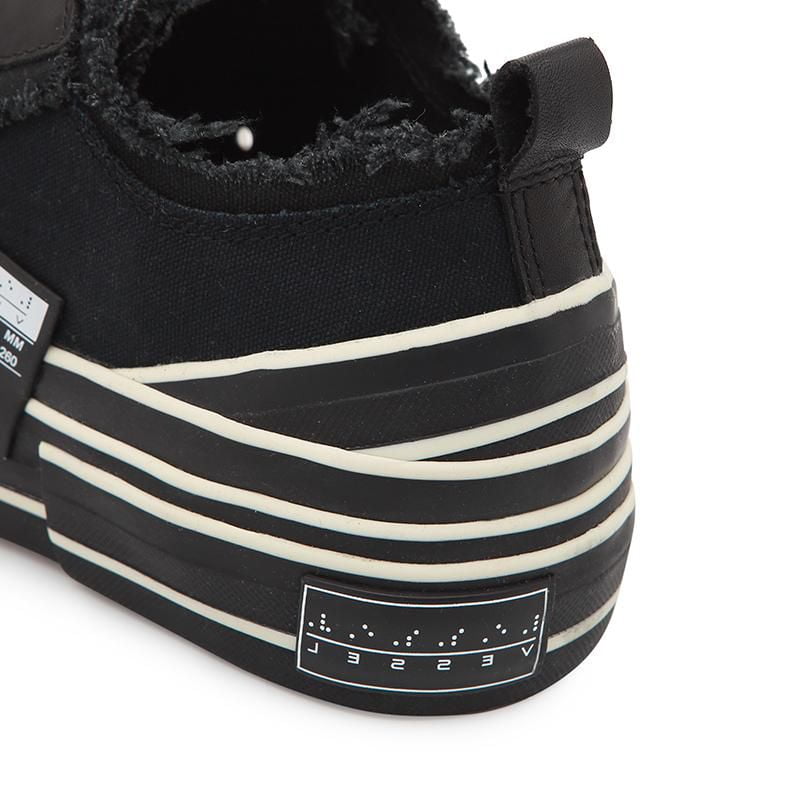 gót giày xvessel gop low for Yohji Yamamoto black đen