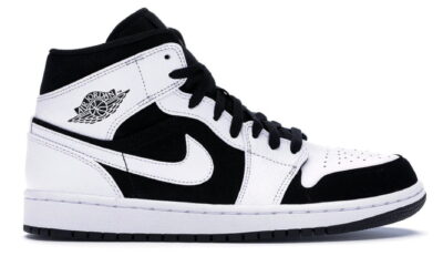 Nike Air Jordan 1 Mid Tuxedo White Black