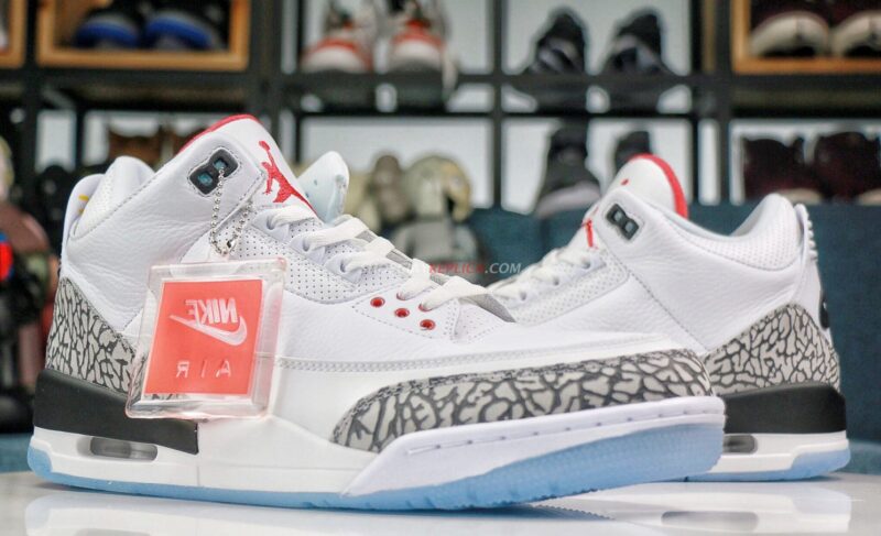 giày Nike Air Jordan 3 Retro White Cement rep 11 like auth